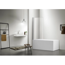 Шторка для ванны AQ DEL SBA 08015CH размер 800*1500 мм поворотная универсальная